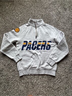 NWOT Homefield Pacers Funnel Neck Quarter Zip Sweatshirt Sz S